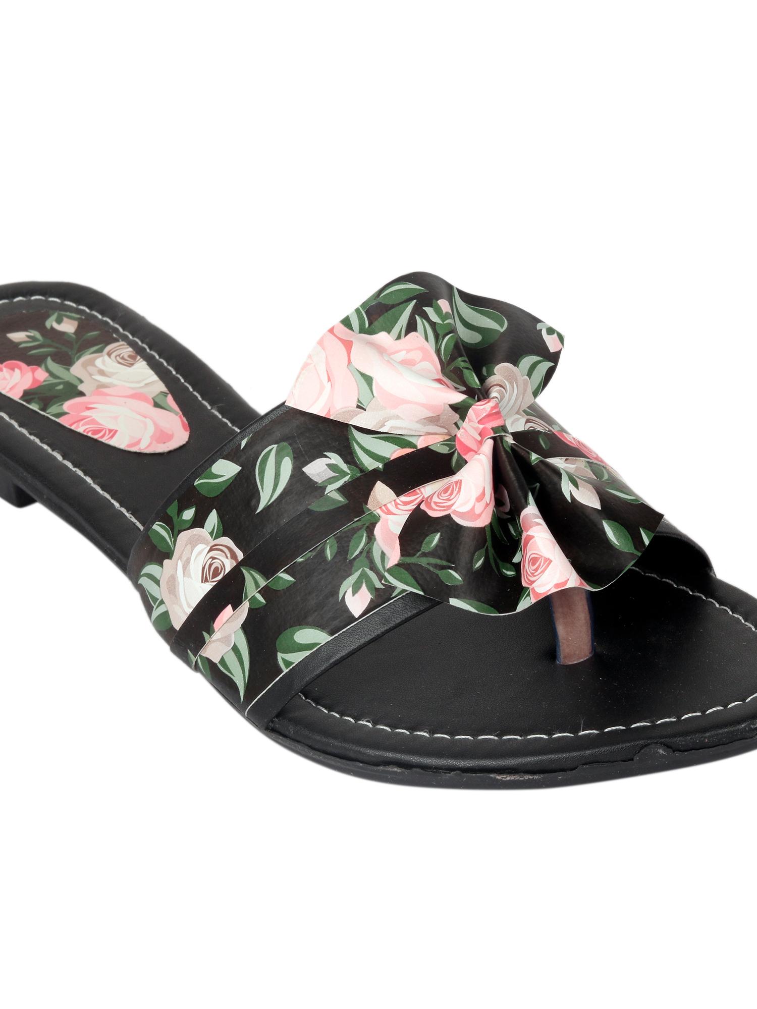 printed thong strap flip-flops - 18342972 - Standard Image - 2