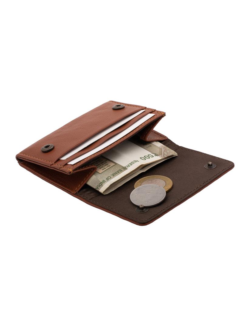 tan genuine leather card holder - 18343073 - Standard Image - 2