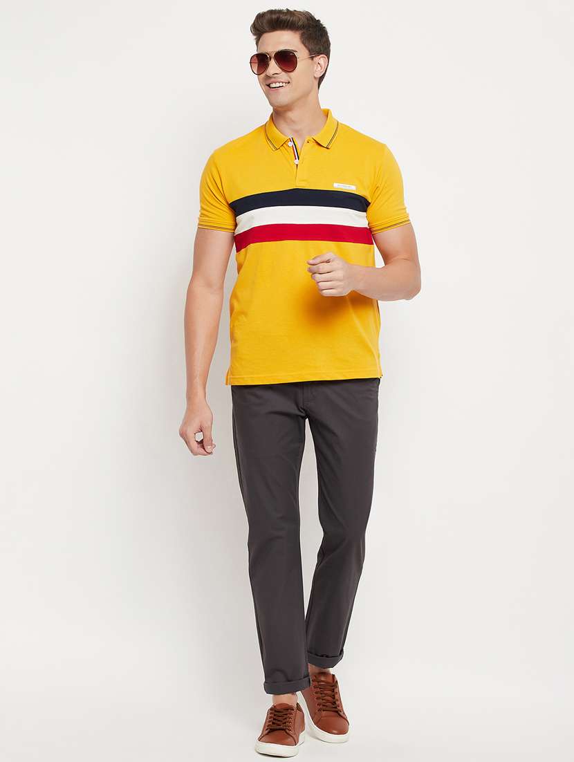 grey solid casual trouser - 18344679 -  Standard Image - 2