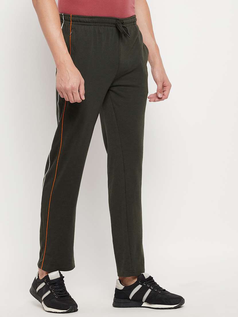 olive-green solid track pant - 18344691 -  Standard Image - 2