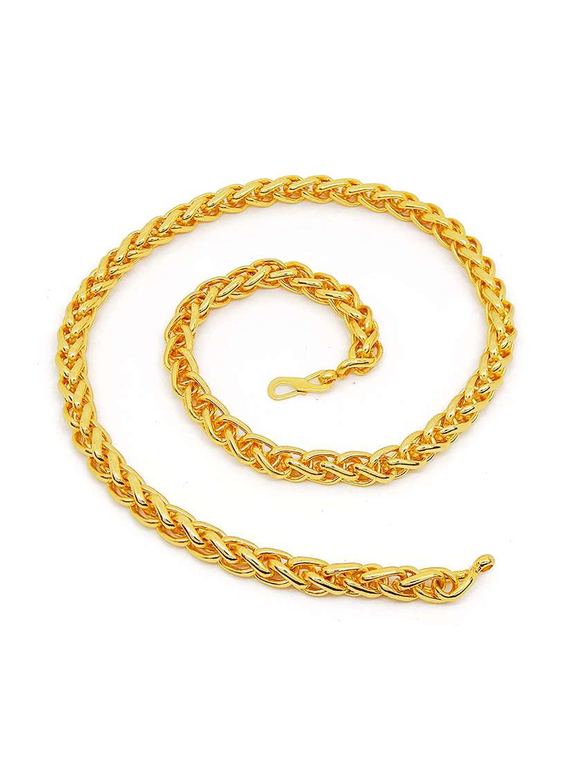 aadiyatri graceful delightful one gram gold plated designer trendy chain