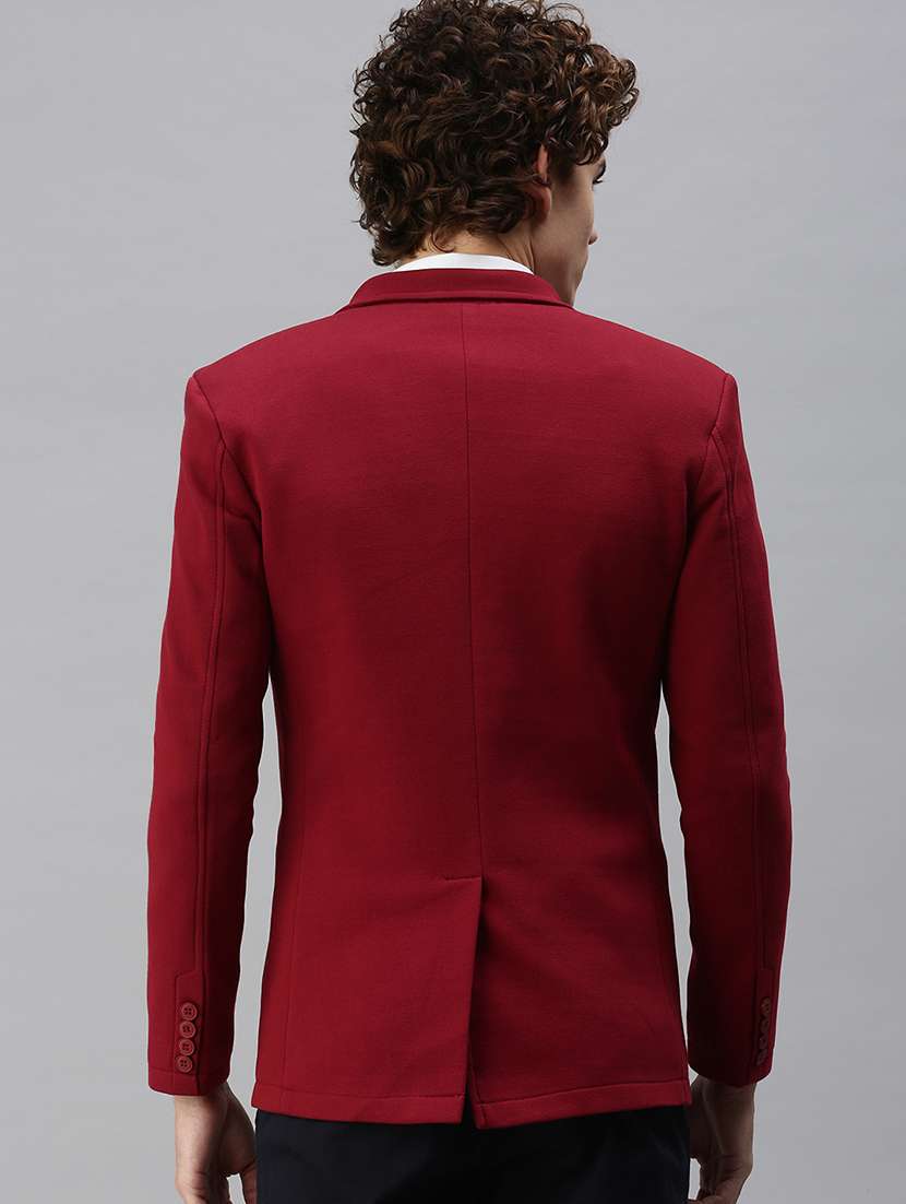 red solid casual blazer - 18344828 -  Standard Image - 2