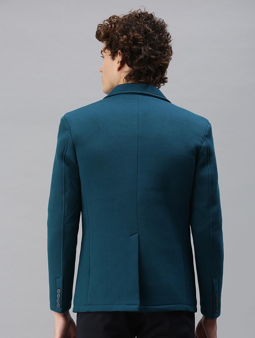 teal solid casual blazer - 18344834 - Standard Image - 2