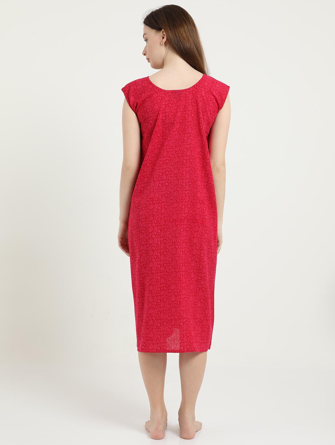 round neck printed sleepshirt - 18345117 - Standard Image - 2