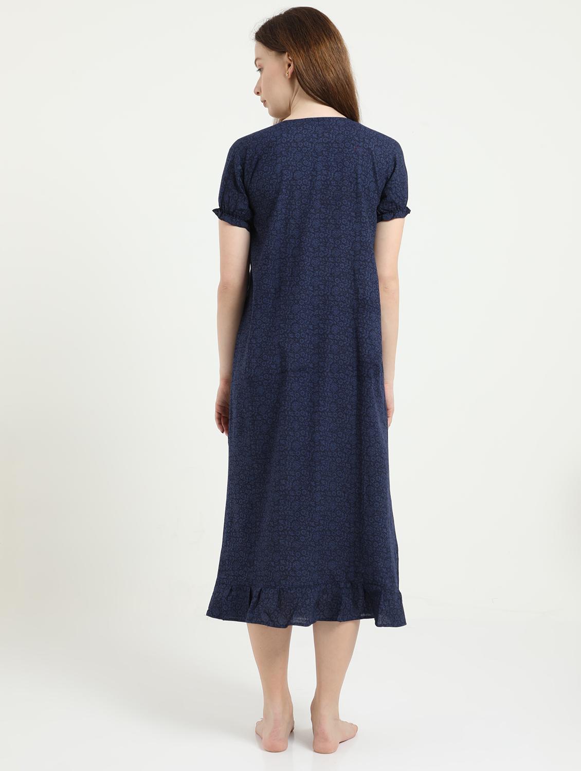 round neck printed sleepshirt - 18345121 - Standard Image - 2
