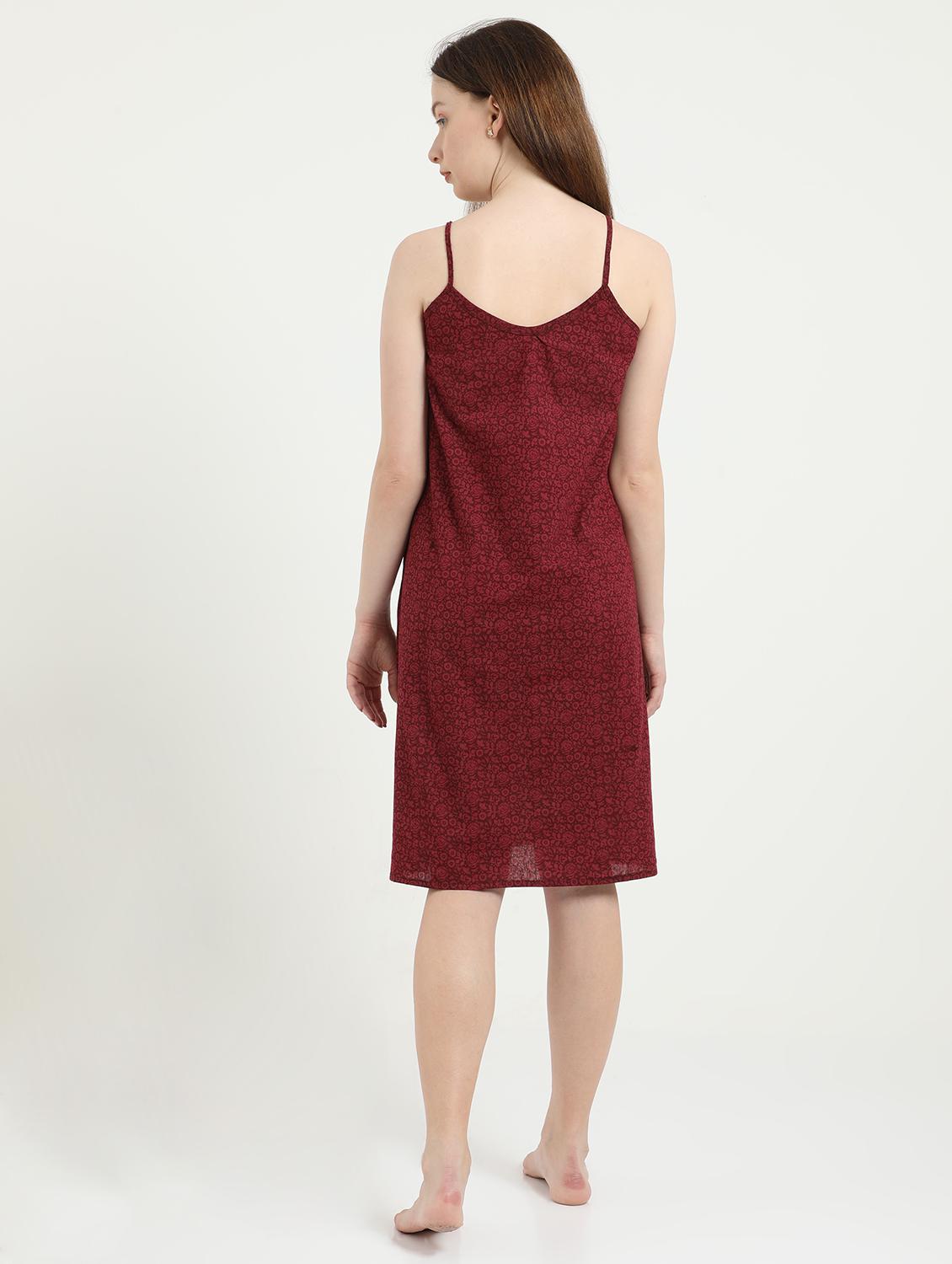 cami neck printed sleepshirt - 18345134 - Standard Image - 2