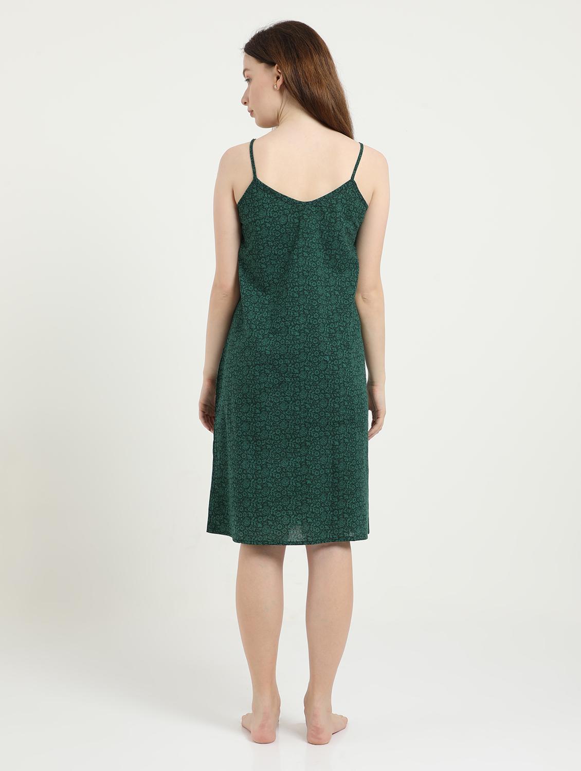 cami neck printed sleepshirt - 18345135 - Standard Image - 2