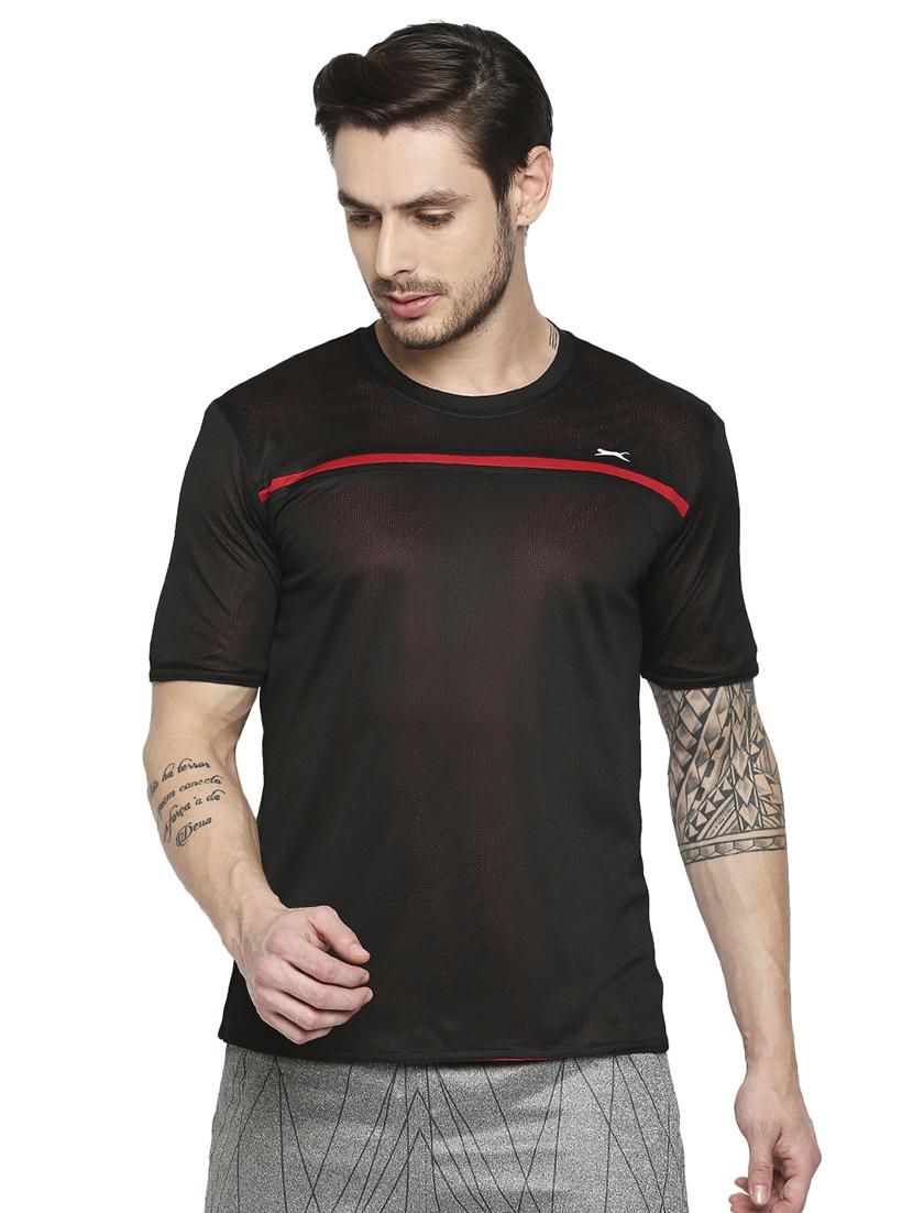 red solid reversible t-shirt - 18345436 - Standard Image - 2