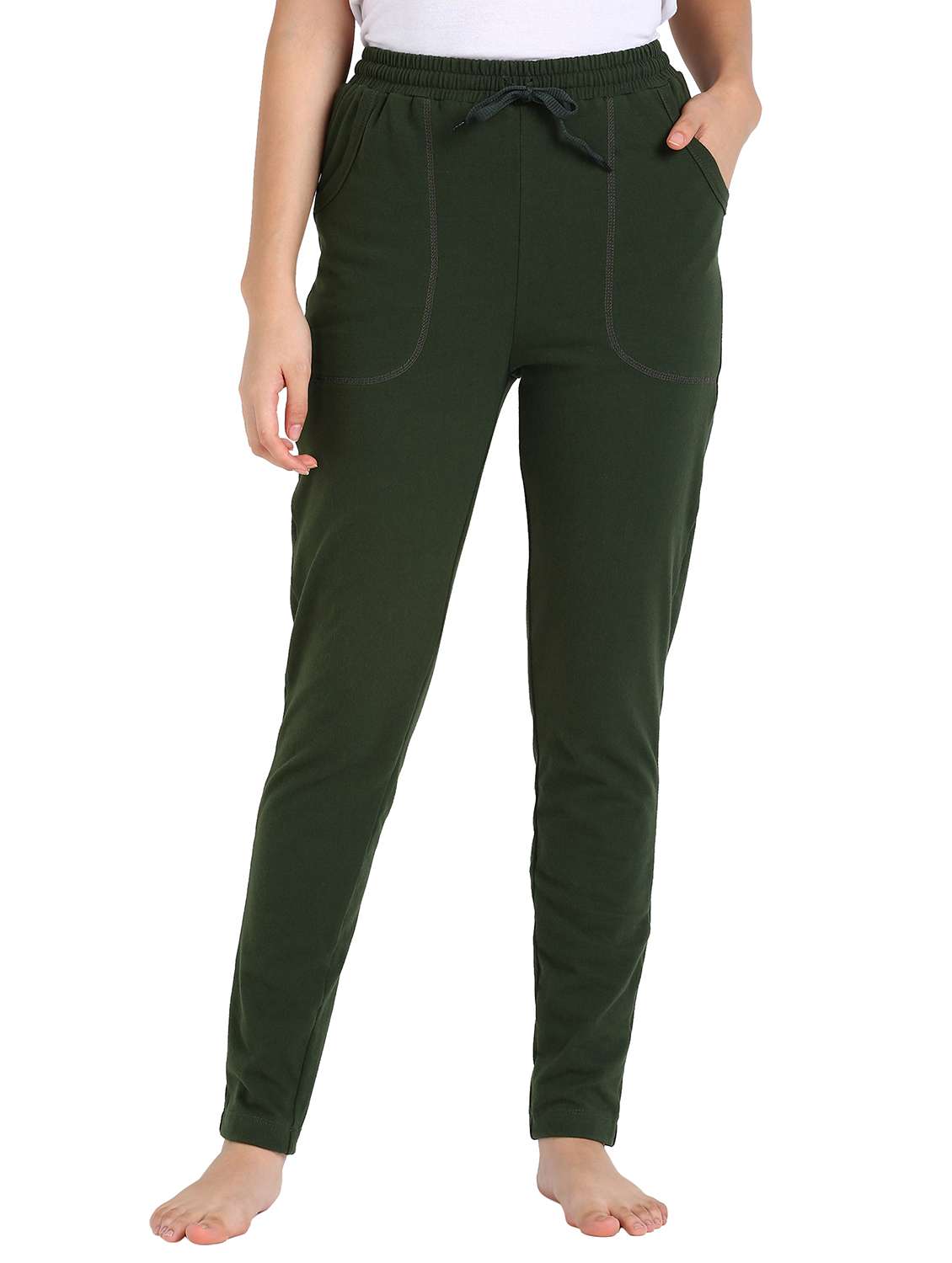 drawstring waist solid pajama