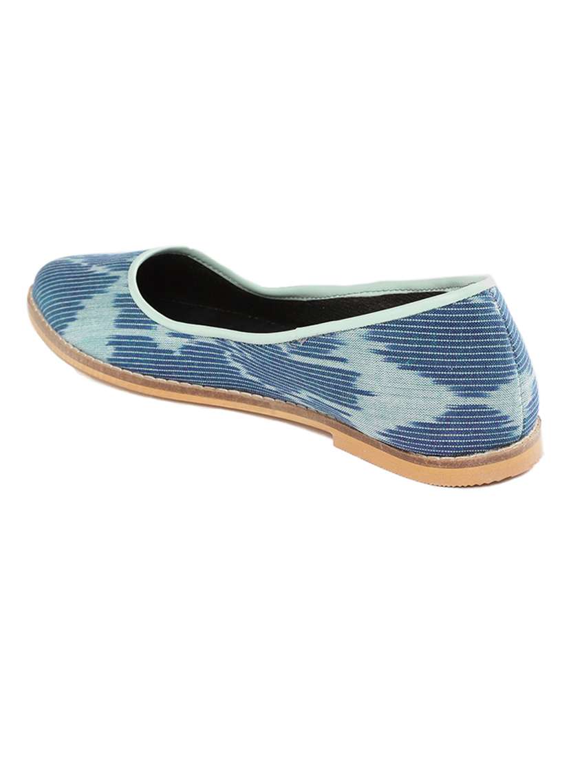 blue fabric slip on ballerina - 18346090 -  Standard Image - 2