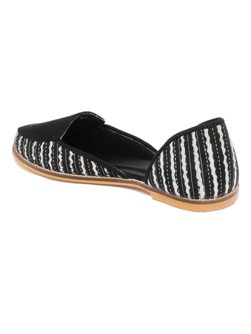 black fabric slip on ballerina - 18346092 -  Standard Image - 2