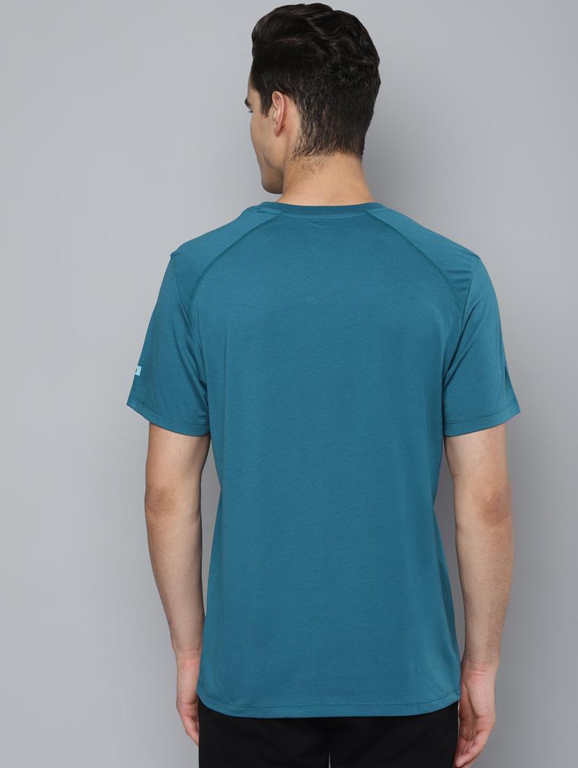 teal chest-printed t-shirt - 18346296 - Standard Image - 2