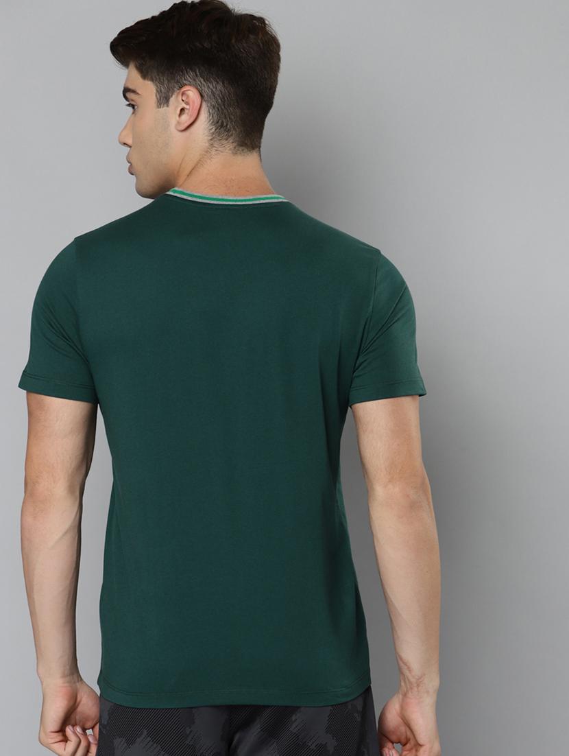 bottle-green front-printed t-shirt - 18346298 - Standard Image - 2