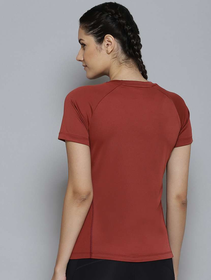 Round Neck Solid Sports Tee - 18346355 -  Standard Image - 2