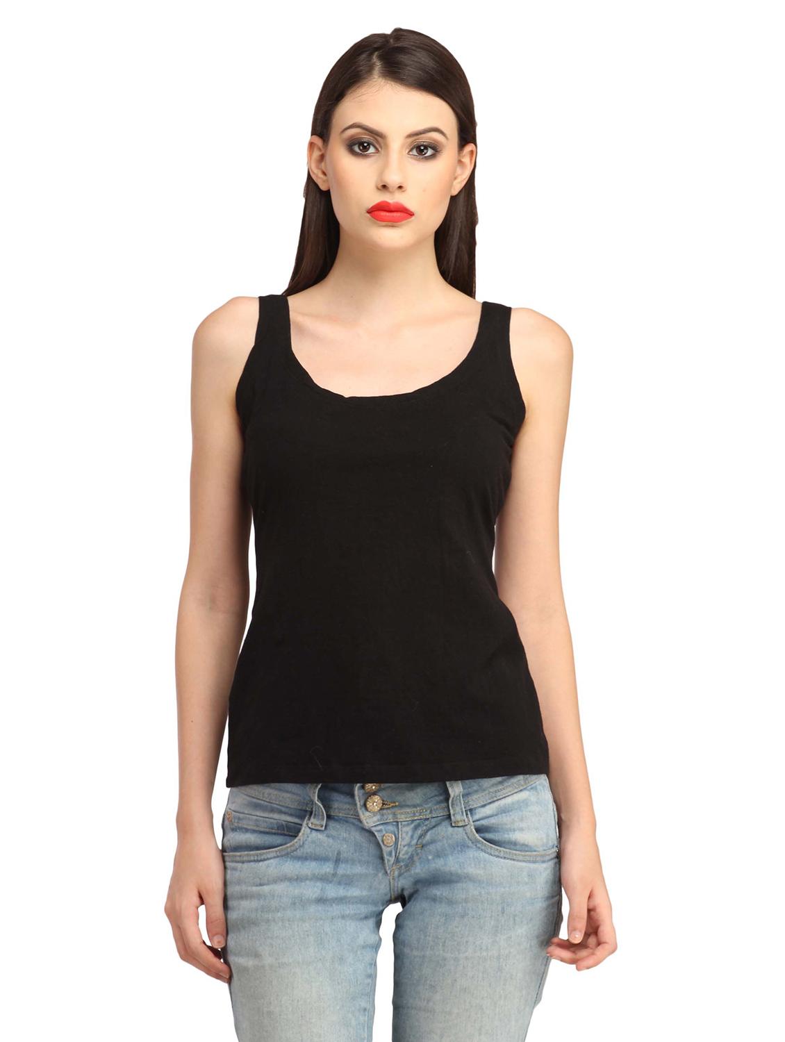sleeveless solid regular top - 18347470 - Zoom Image - 0