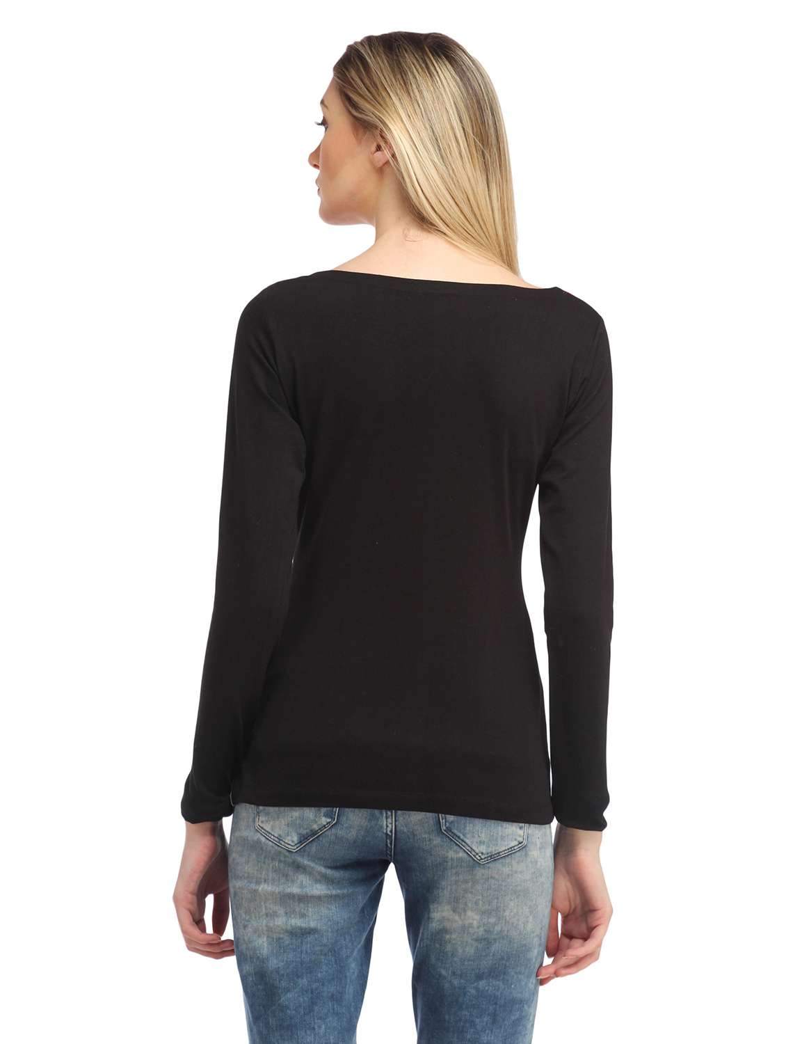 long sleeved color-blocked regular top - 18347499 - Standard Image - 2