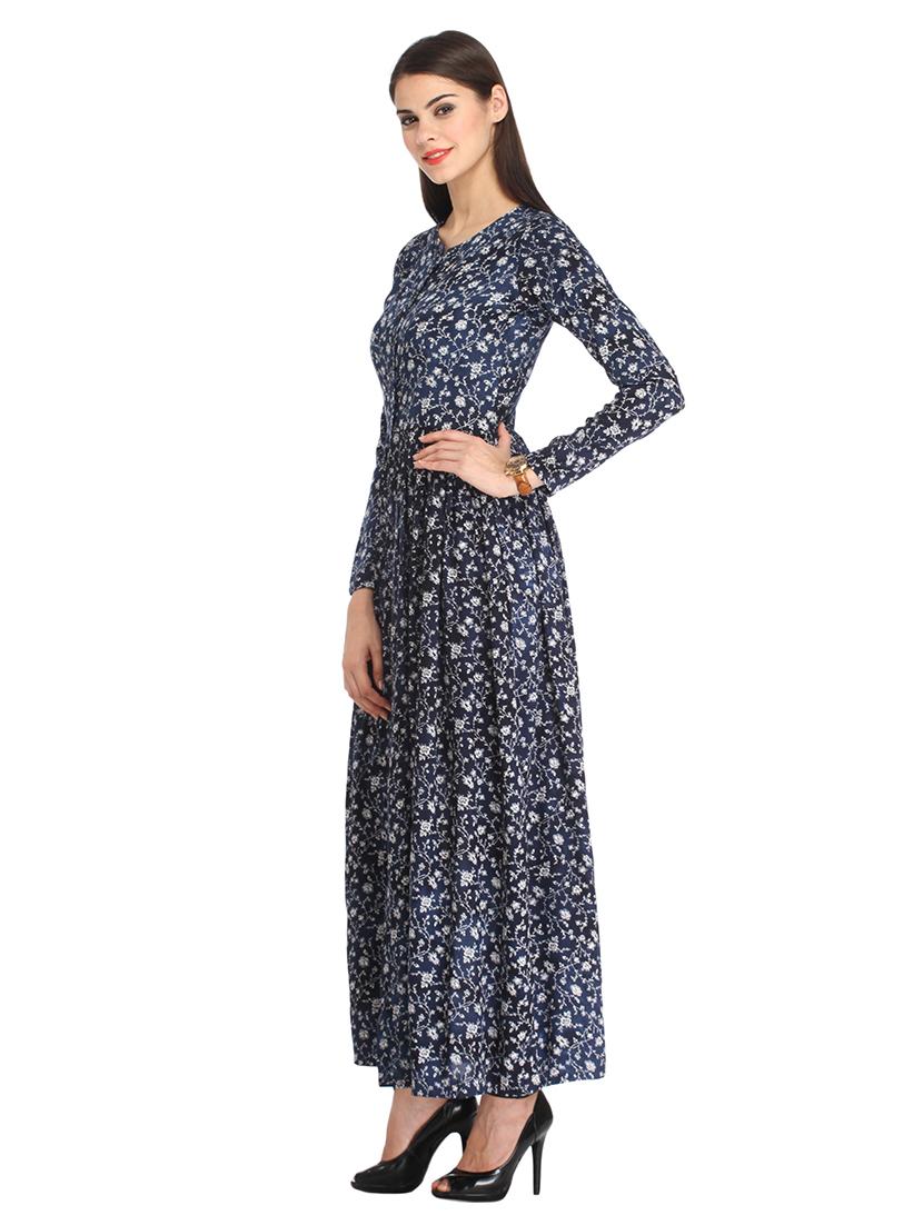 front slit floral tunic - 18347520 - Standard Image - 2