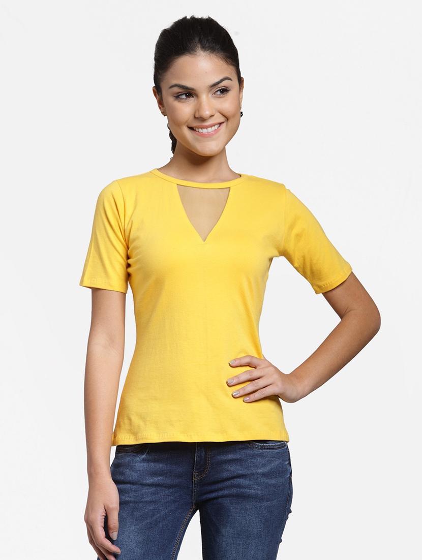 round neck solid top - 18347537 - Zoom Image - 0