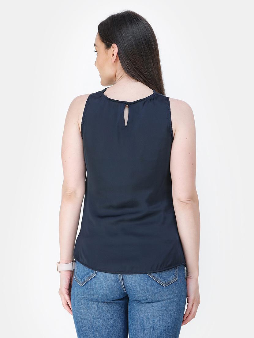 halter neck solid top - 18347605 - Standard Image - 2