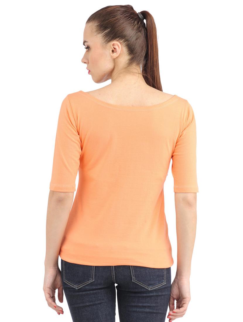 boat neck printed top - 18347745 - Standard Image - 2