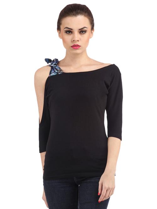 single shoulder solid top - 18347755 - Standard Image - 0