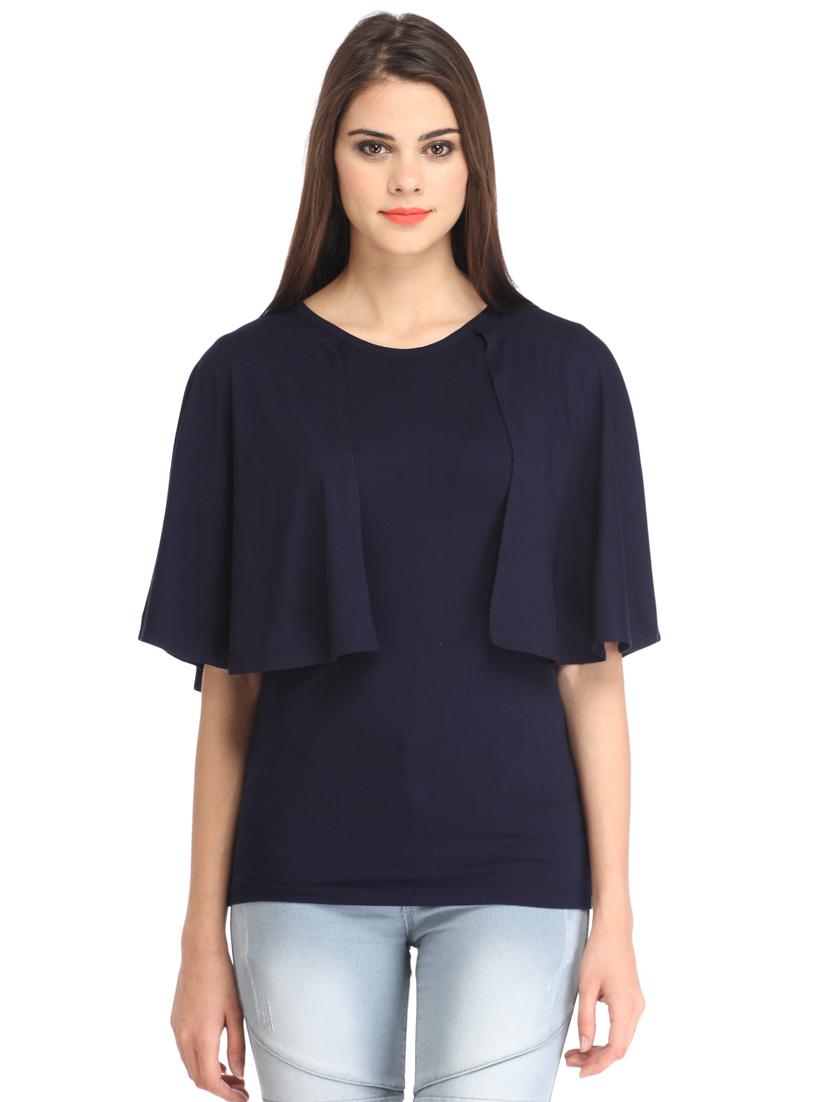 round neck solid  top - 18347774 -  Zoom Image - 0