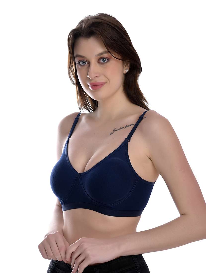 pack of 2 solid regular bra - 18348034 -  Standard Image - 2
