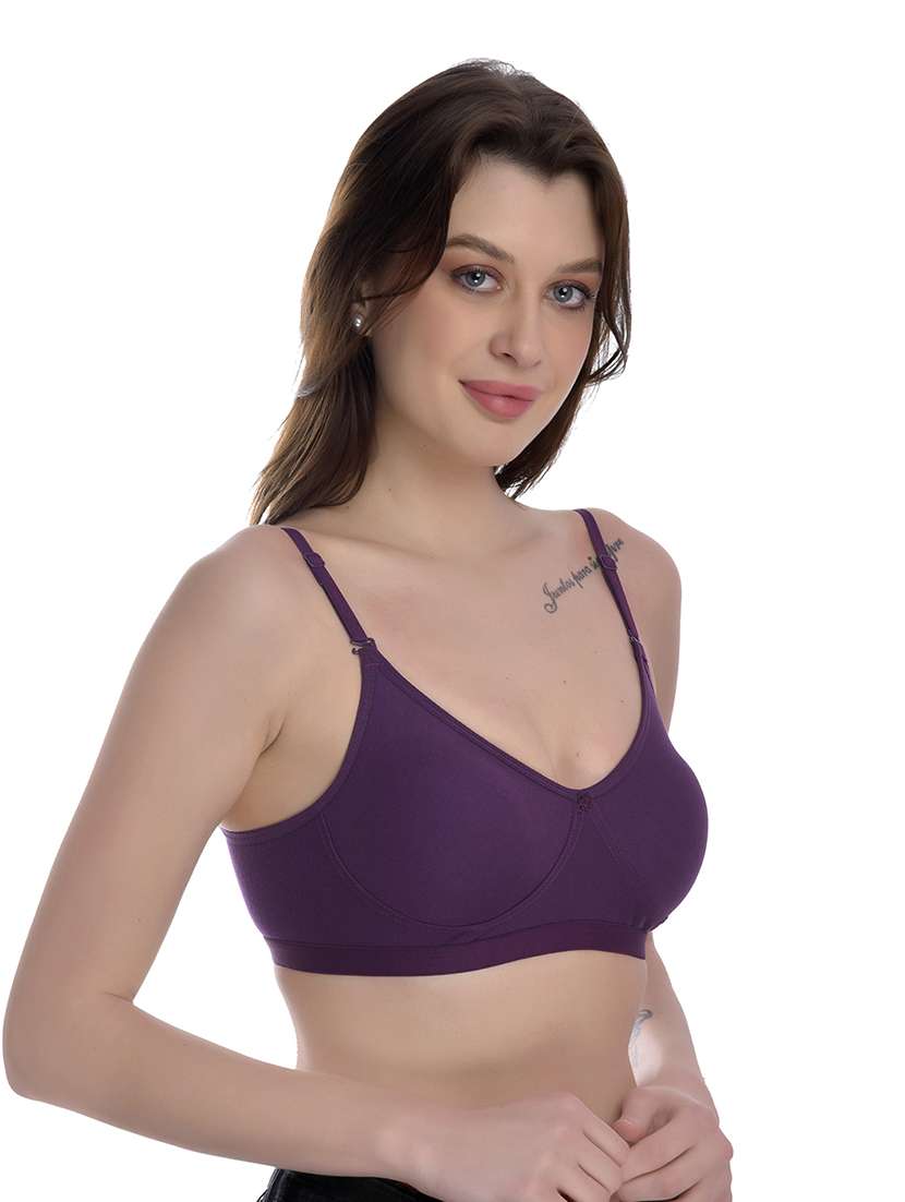 pack of 2 solid regular bra - 18348035 -  Standard Image - 2