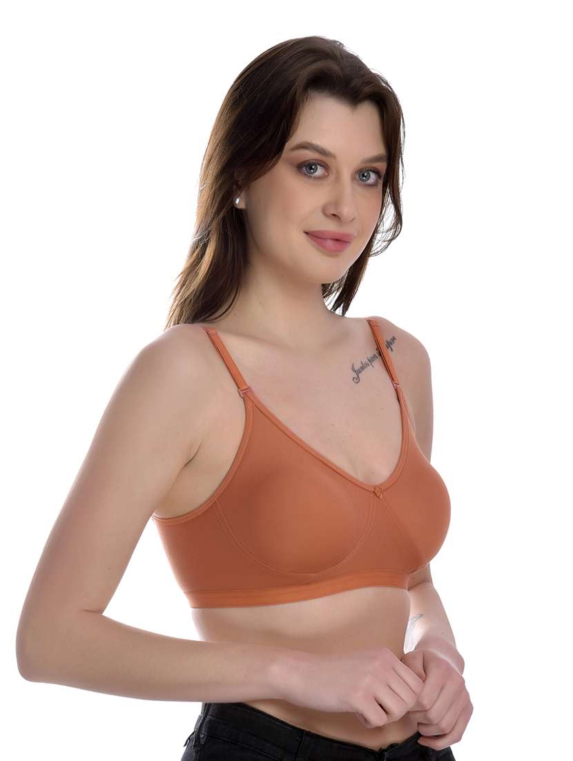 pack of 2 solid regular bra - 18348036 -  Standard Image - 7