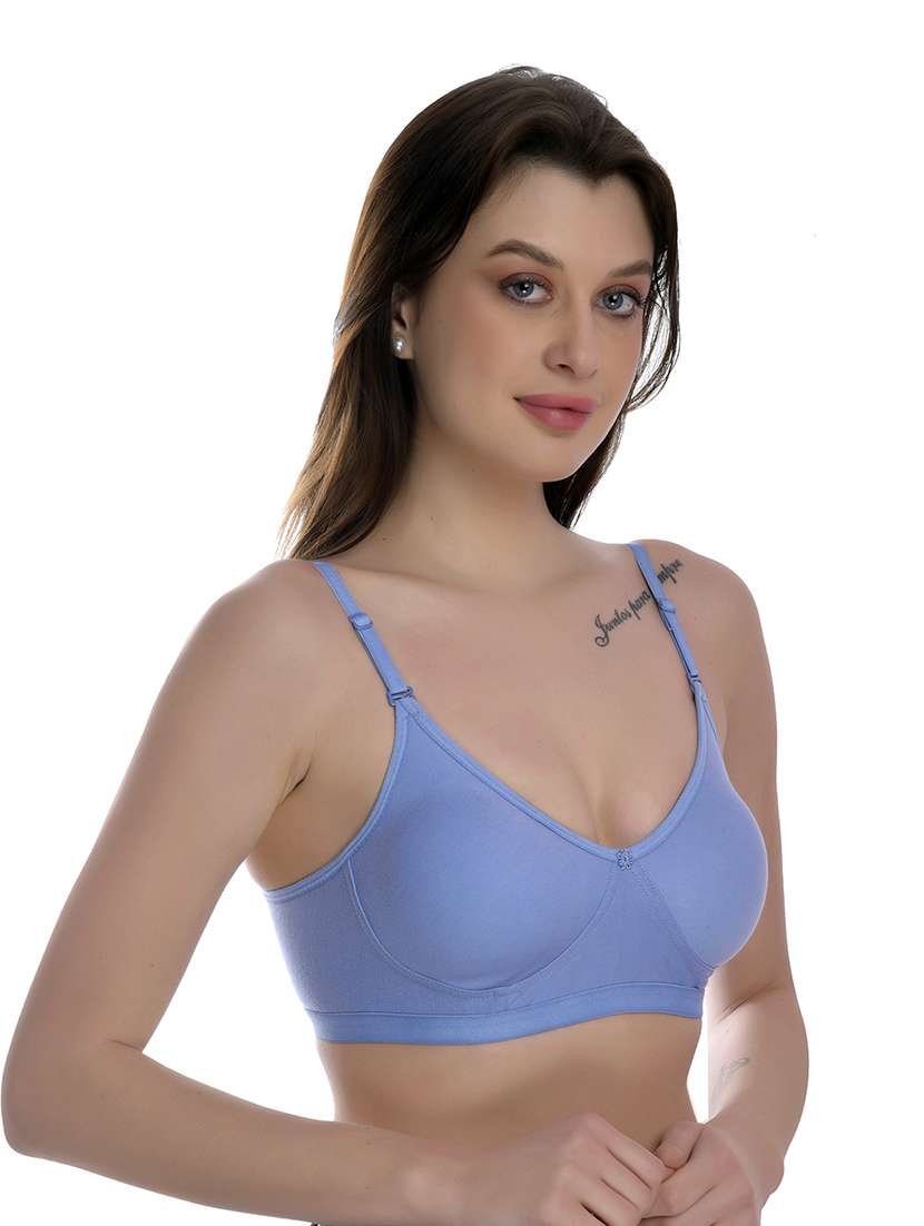 pack of 2 solid regular bra - 18348039 -  Standard Image - 7