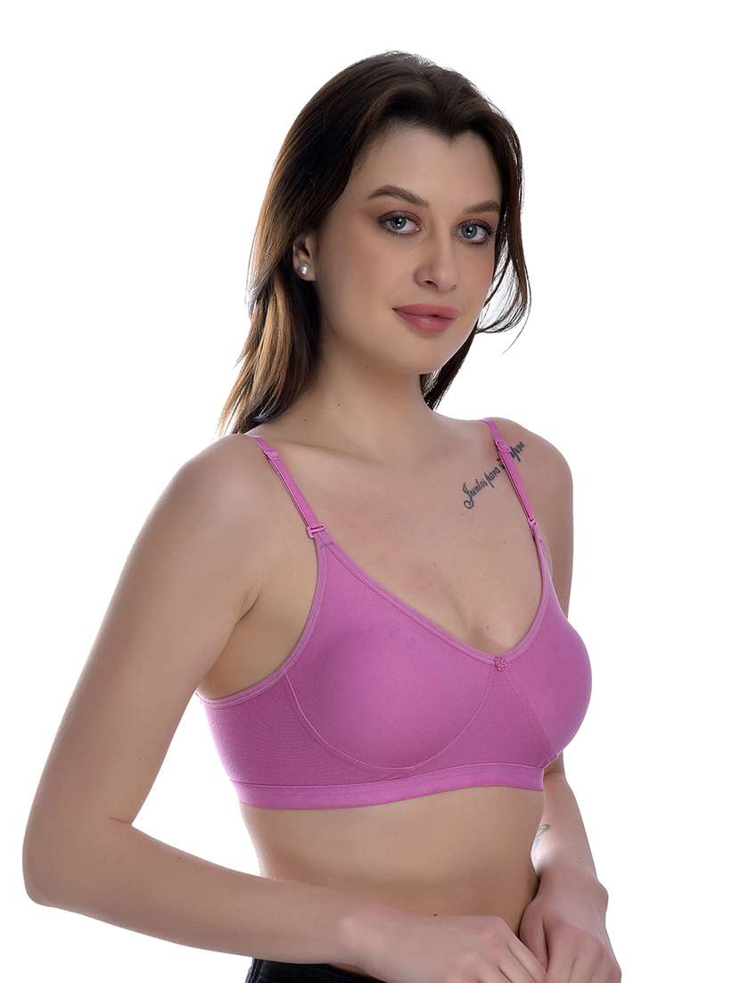 pack of 2 solid regular bra - 18348042 -  Standard Image - 7