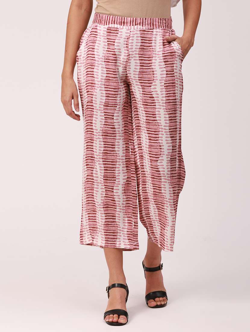 red striped palazzo