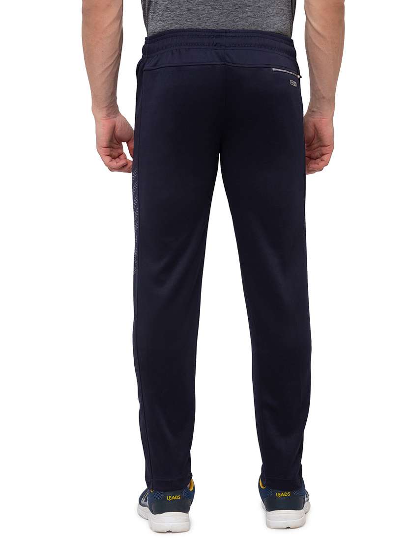 navy blue solid full length track pant - 18349250 -  Standard Image - 2