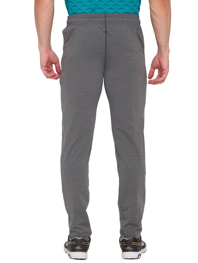 grey solid full length track pant - 18349254 - Standard Image - 2