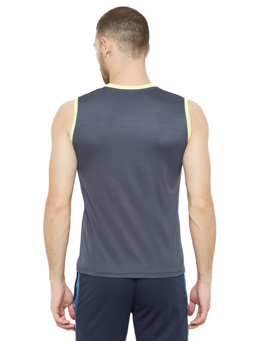 grey chest-printed t-shirt - 18351176 - Standard Image - 2