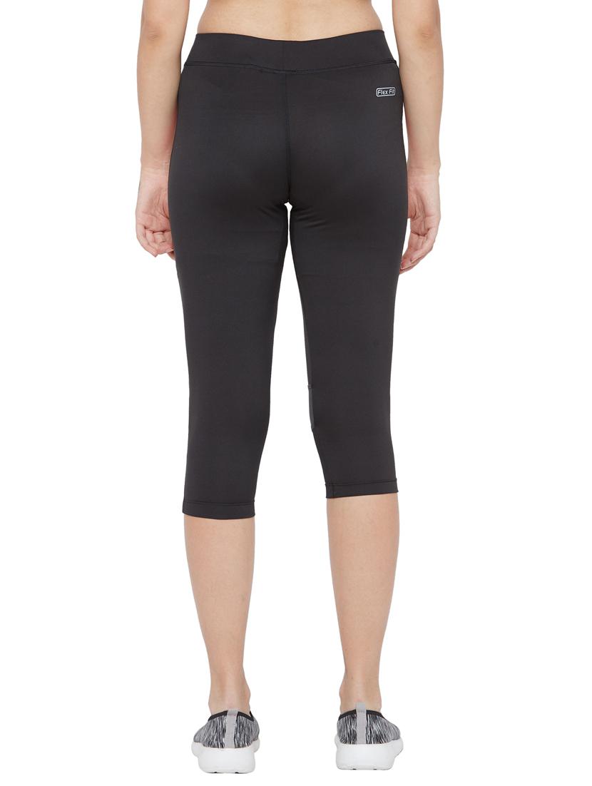 black solid leggings capri - 18351325 - Standard Image - 2