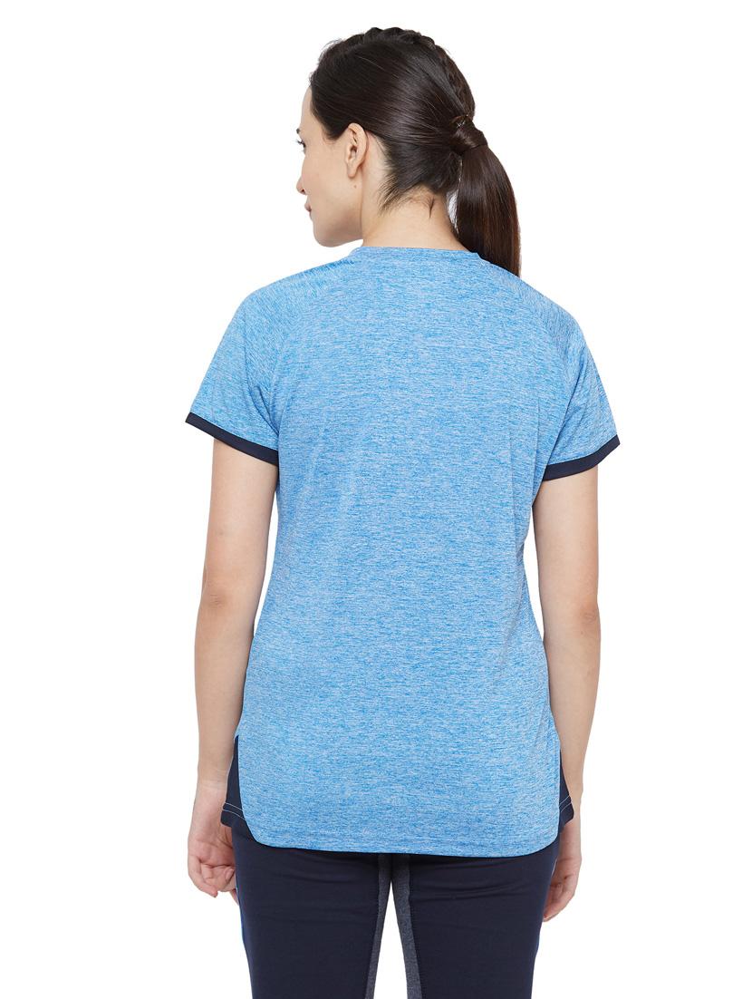 v-neck melange top - 18351352 - Standard Image - 2