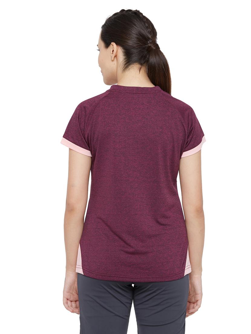 v-neck melange top - 18351355 - Standard Image - 2