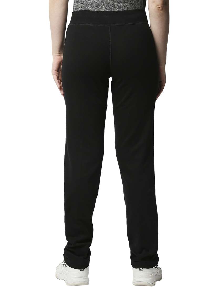 black solid track pant - 18351543 - Standard Image - 2