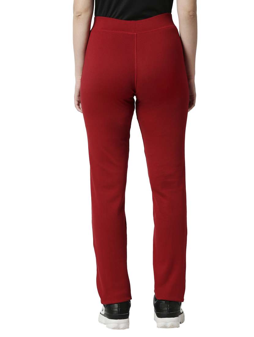 red solid track pant - 18351546 - Standard Image - 2