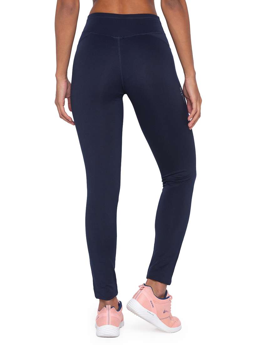 navy blue solid spandex track pant - 18351556 -  Standard Image - 2