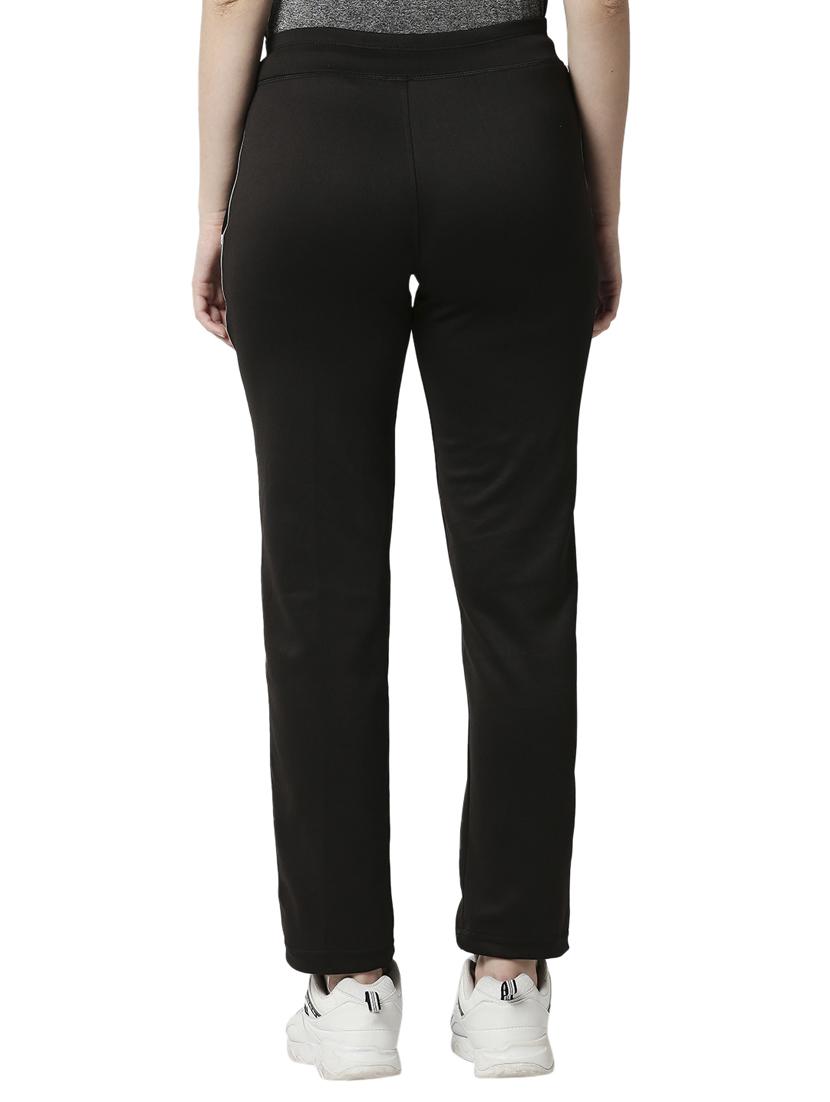 black solid track pant - 18351575 - Standard Image - 2
