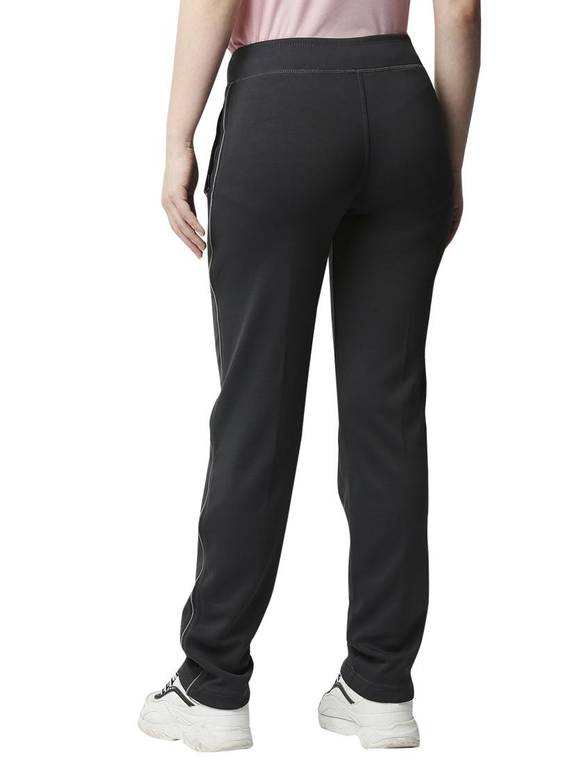 grey solid track pant - 18351576 - Standard Image - 2