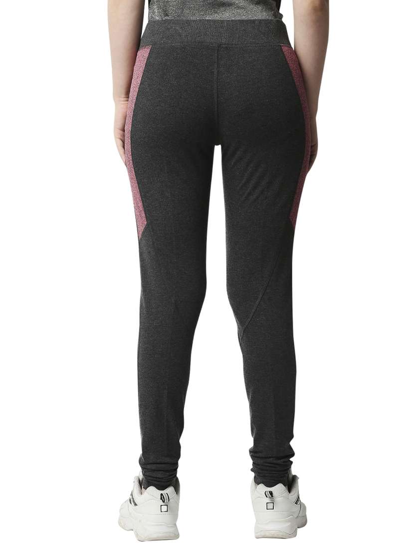 grey solid blend track pant - 18351578 -  Standard Image - 2