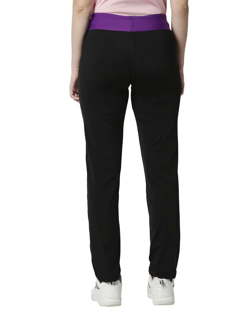 mid rise solid track pant - 18351582 -  Standard Image - 2