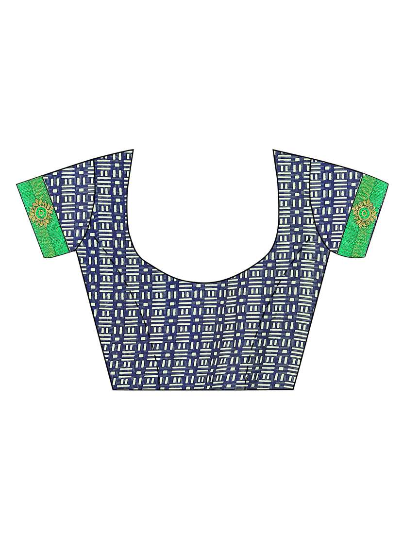 women's geometric green colored saree - 18351656 -  Standard Image - 2