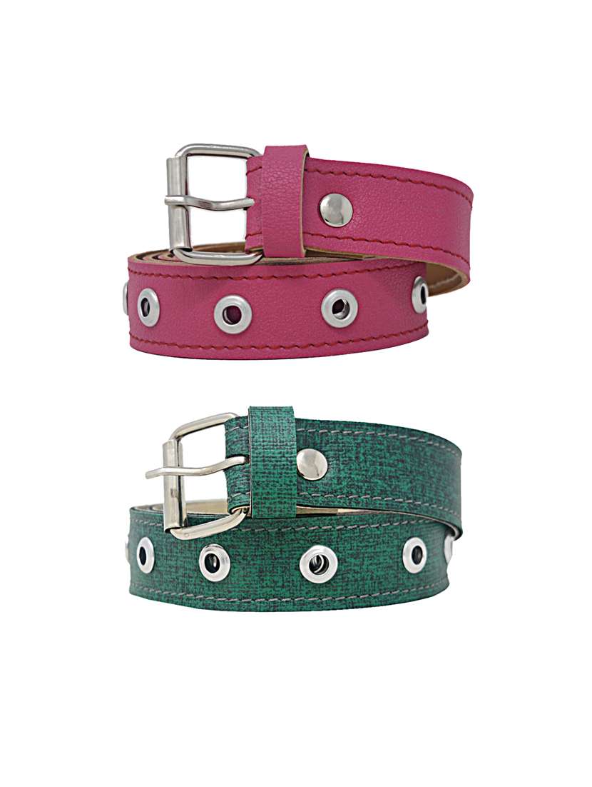 pack of 2 multi colored belt - 18351723 -  Standard Image - 2