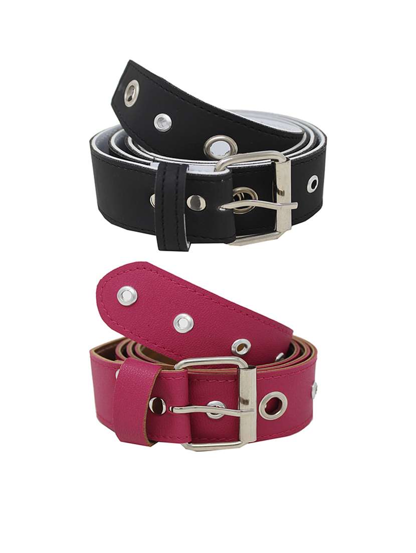 multi colored leatherette (pu belt
