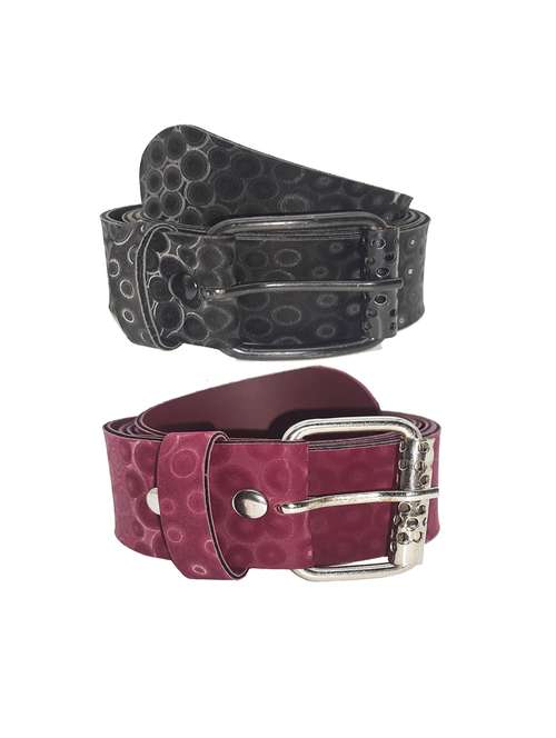 pack of 2 multi colored belt - 18351740 -  Standard Image - 0