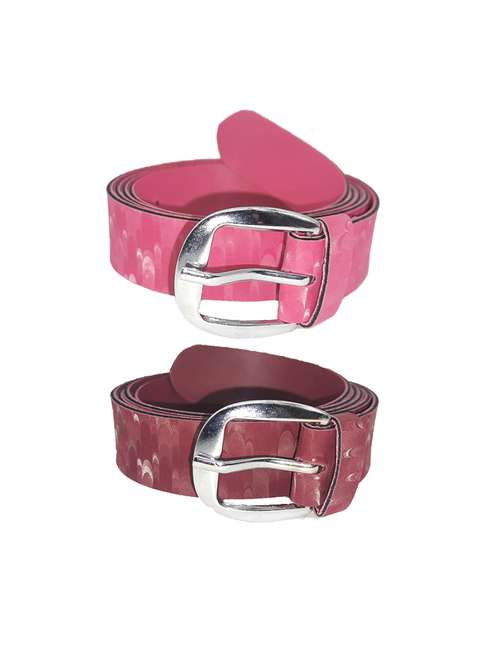 pack of 2 multi colored belt - 18351744 - Standard Image - 0